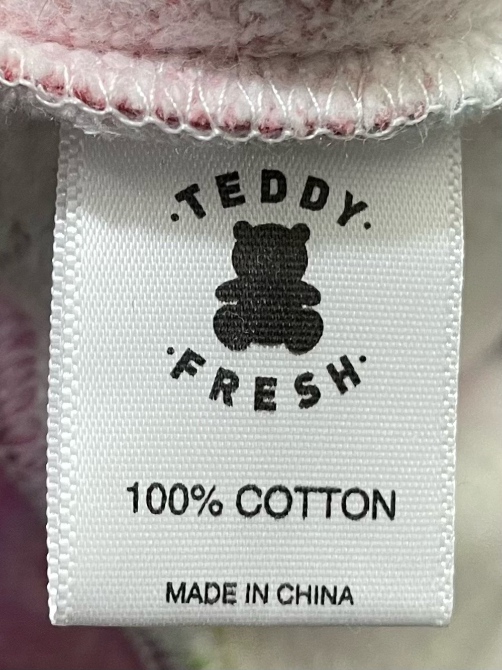 Teddy Fresh Hoodie Charms All Over Print Womens Medium View 3